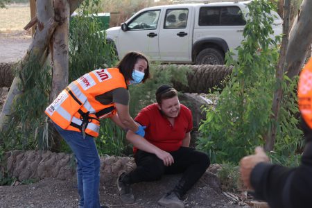 זה רק תרגיל: עשרות פצועים טופלו על ידי מתנדבי איחוד הצלה בזירה קשה