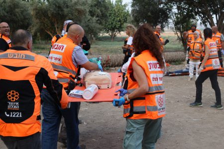 זה רק תרגיל: עשרות פצועים טופלו על ידי מתנדבי איחוד הצלה בזירה קשה