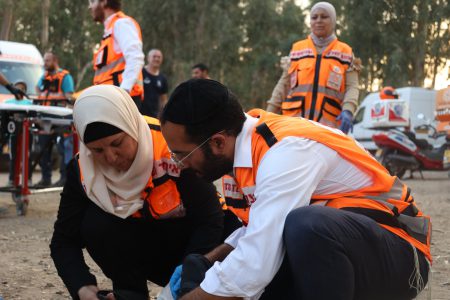 זה רק תרגיל: עשרות פצועים טופלו על ידי מתנדבי איחוד הצלה בזירה קשה