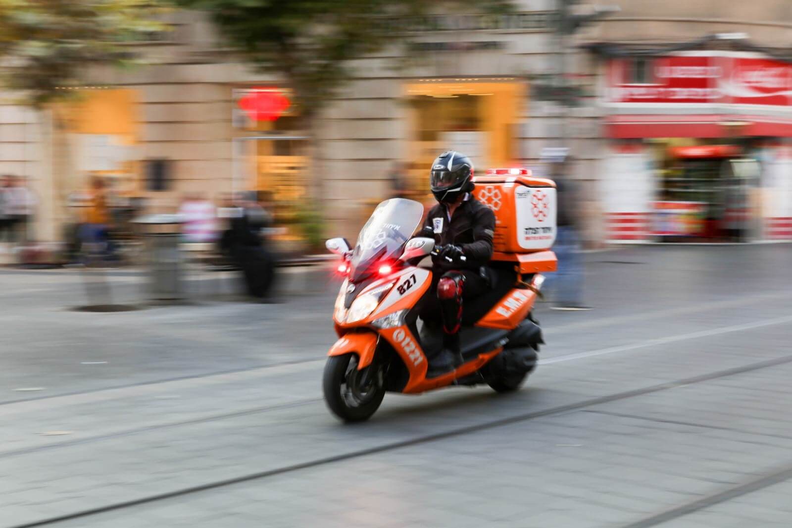 אופנולנס – אופנוע חירום מאובזר בציוד רפואי - איחוד הצלה AMBUCYCLE - צילום שירה הרשקופ
